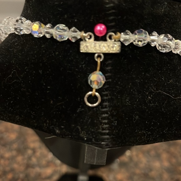 Art deco, Austrian crystal two strands of crystals - Picture 4 of 7